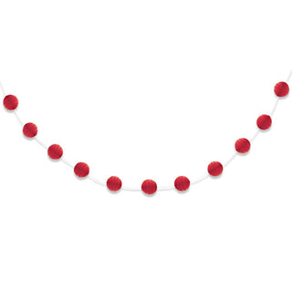 Unique Industries 7ft Red Honeycomb Ball Garland (63373)