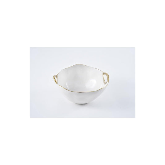 Pampa Bay Dishware Bowl, 10.5 x 9.5 x 5 Inch, Classic White