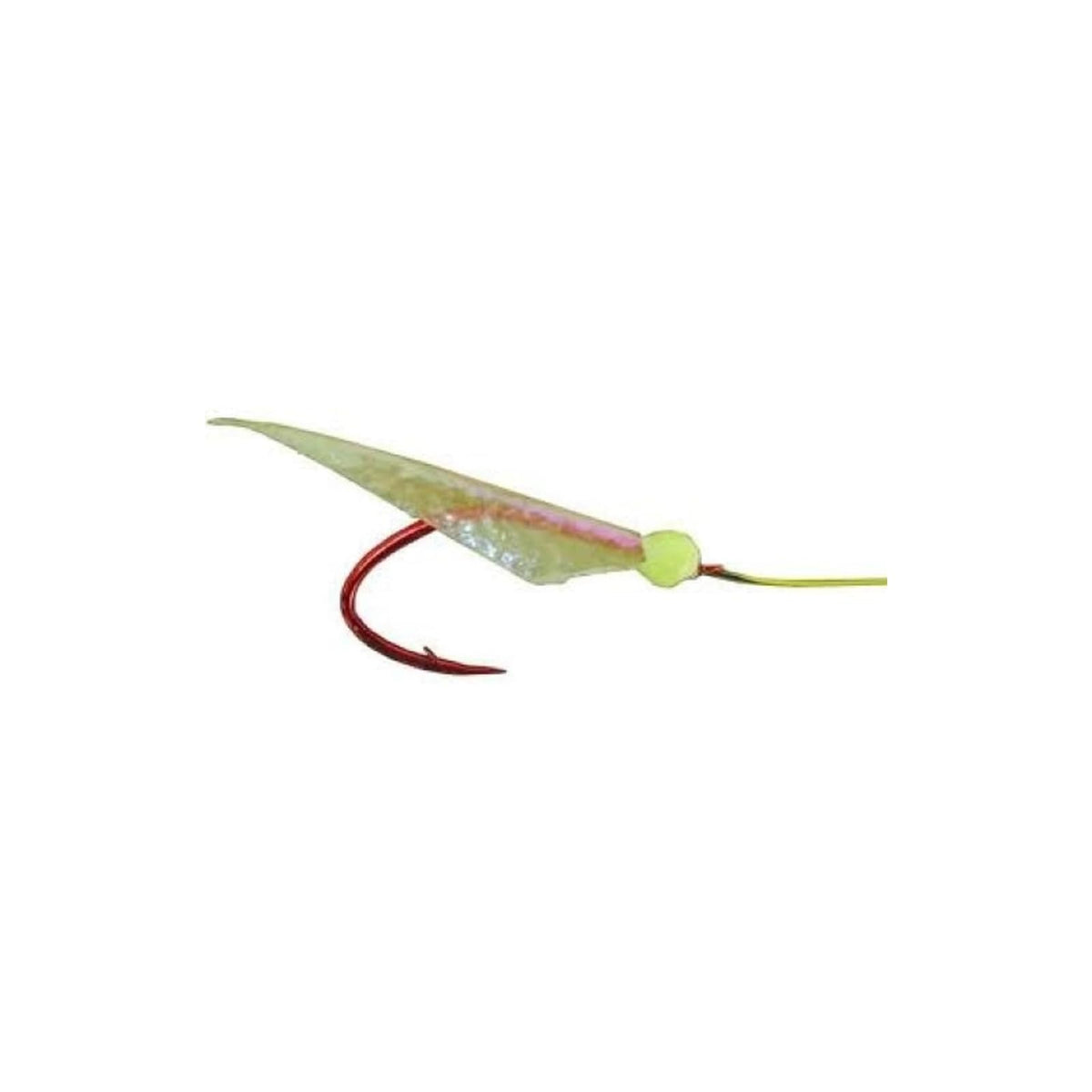 Daiichiseiko Fishing Hook, Size 4, Red Head/White Fishskin