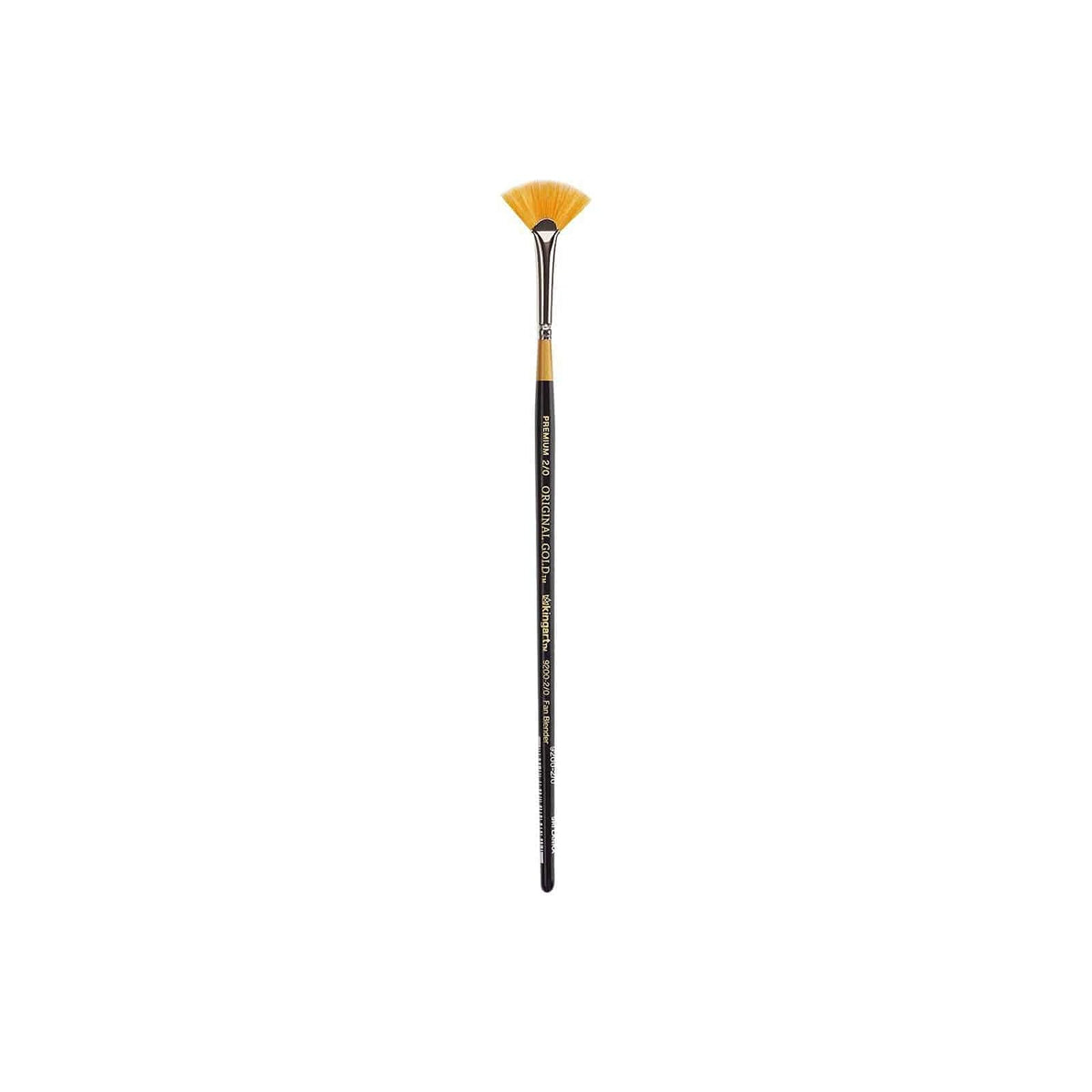 KINGART Paint Brush, 2/0, Black & Gold