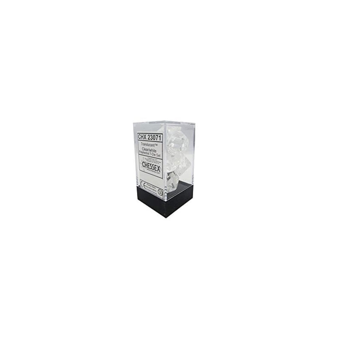 Chessex Game Dice, 1.8 inches, White