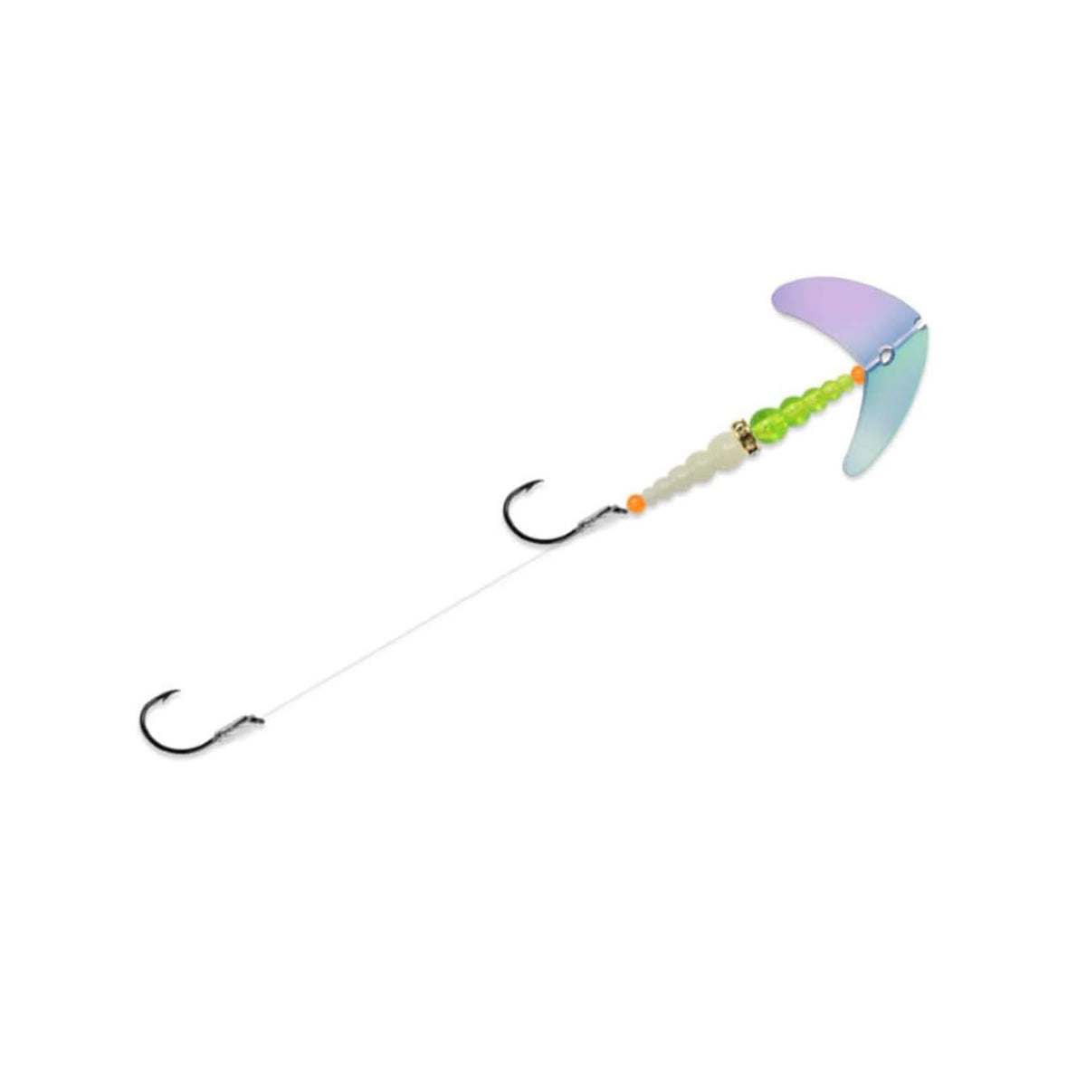 Mack's Lure Fishing Hook, #4, UV Glo Burst/Chartreuse/Glow