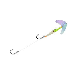 Mack's Lure Fishing Hook, #4, UV Glo Burst/Chartreuse/Glow