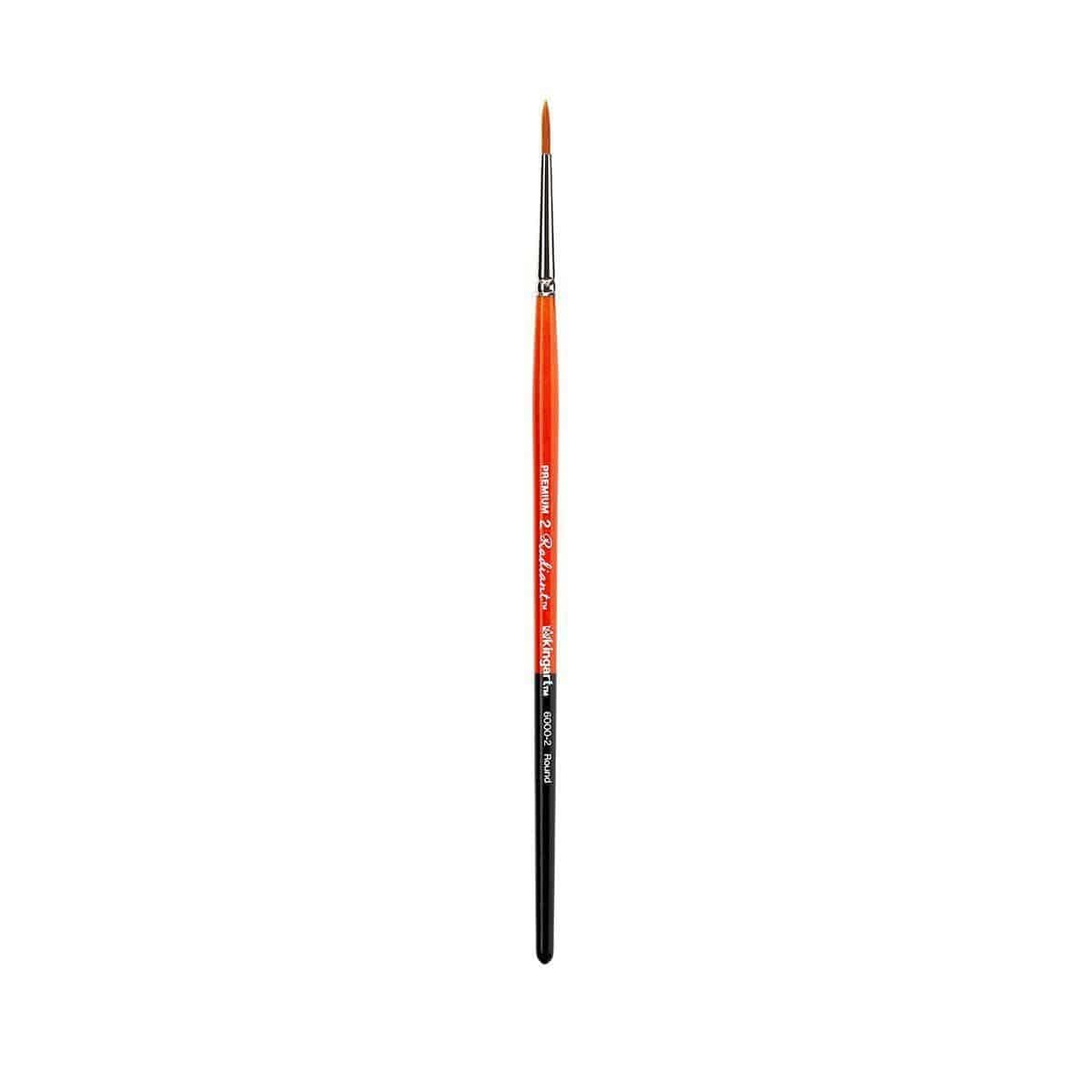 KINGART Radiant 6000-2 Round Series Premium Golden Synthetic Brushes for Acrylic, Oil and Watercolor