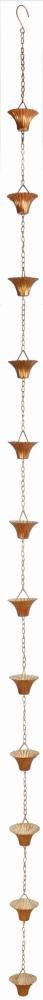 Esschert Design TH87 Series Copper Plated Rain Chain