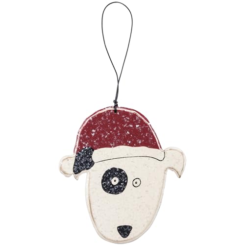 Primitives by Kathy 3.75 Inches x 4 Inches Wood Dog Ornament Home Decor