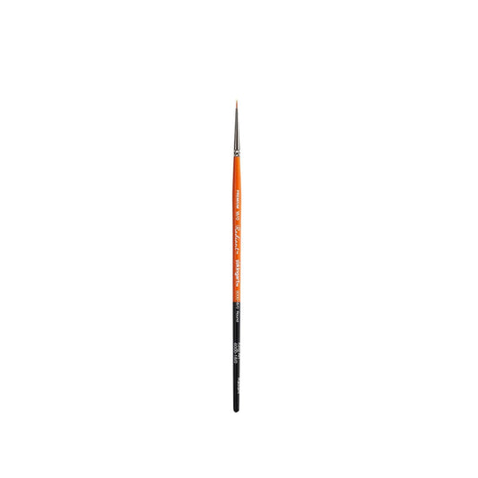 KINGART Paint Brush, 18/0, Orange & Black