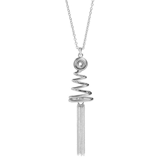 Ginger Snaps Petites O Christmas Tree Necklace, 33-inch Length, Rhodium Plated, Women, Jewelry and Accessories