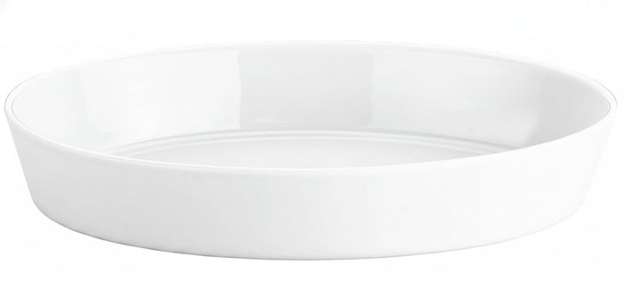 Pillivuyt Porcelain 3-1/2-Quart, 14-1/2-by-10-1/2-by-2-1/8-Inch Deep Oval Baker