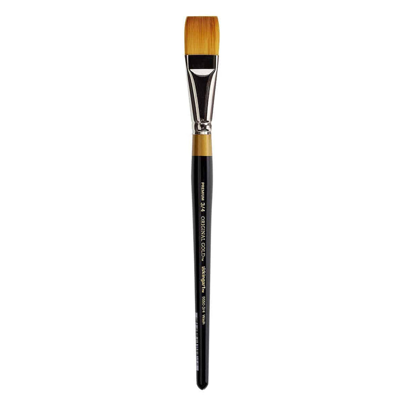 KingArt Original Gold 9550 Series , Premium Artist Brush, Golden TAKLON WASH-Size: 3/4