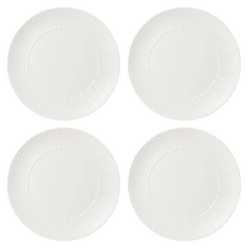 Lenox Wicker Creek Dinner Plates, Set of 4, 7.10, White