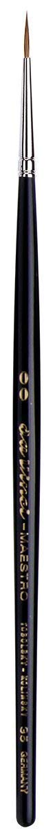 da Vinci Watercolor Series 35 Maestro Paint Brush, Round Long Taper Kolinsky Red Sable, Size 2/0 (35-00)