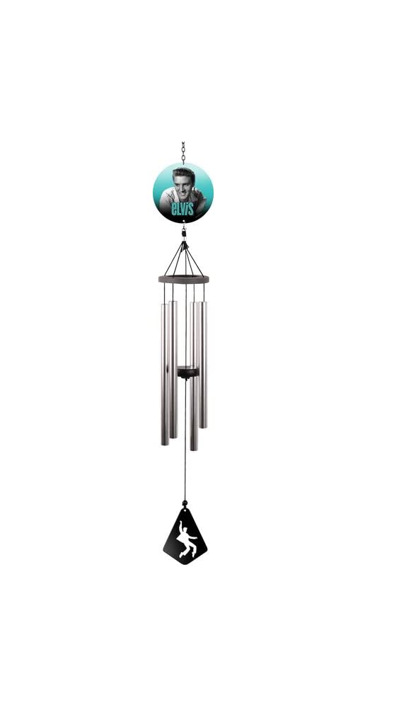 Spoontiques Elvis Wind Chime - Garden D√©cor - Decorative Chimes for Yard and Garden Decoration