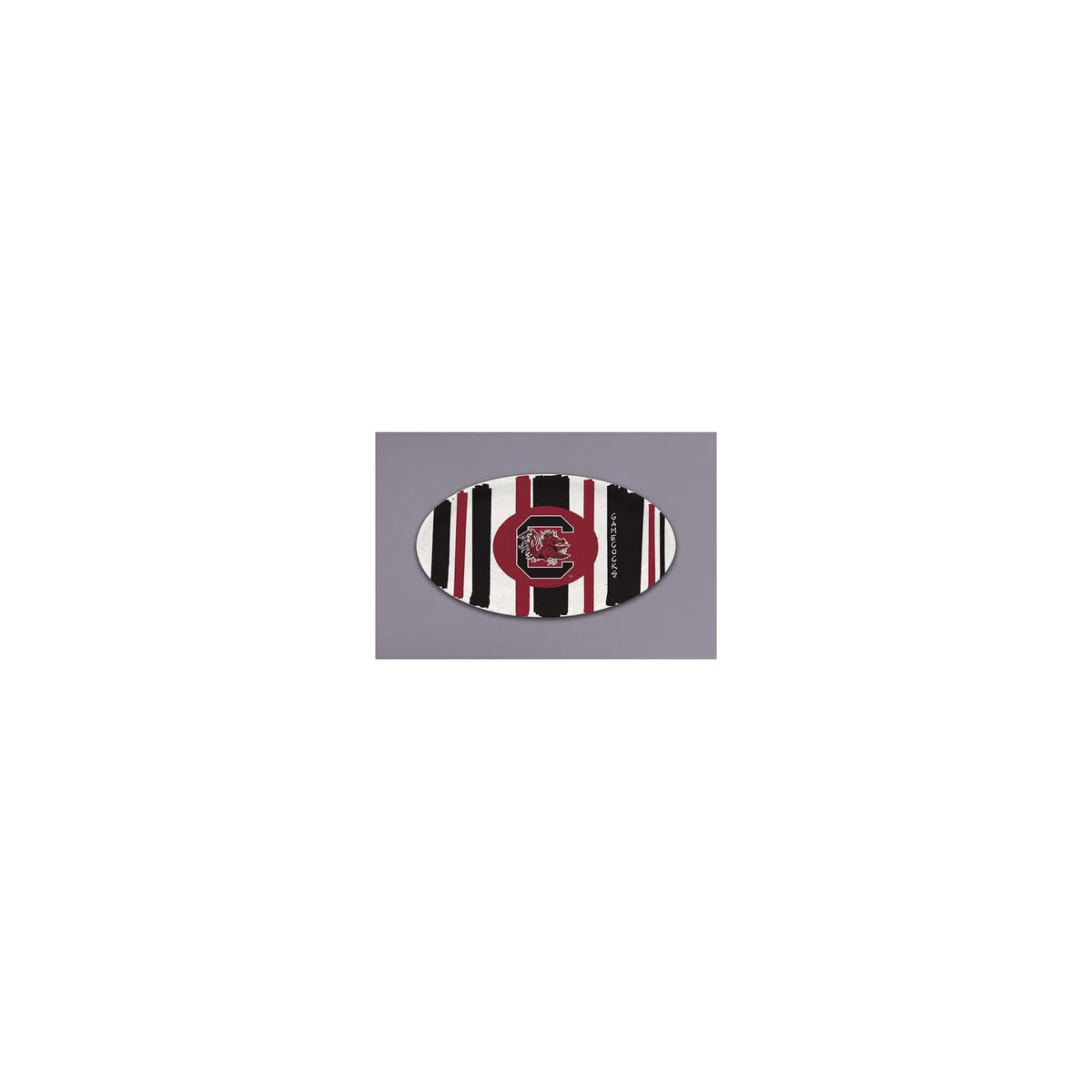 Magnolia Lane Dishware Plate, Large, Multiple colors (Striped pattern)