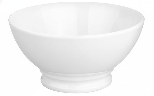 Pillivuyt 13-Ounce Traditional European Coffee Bowl, White