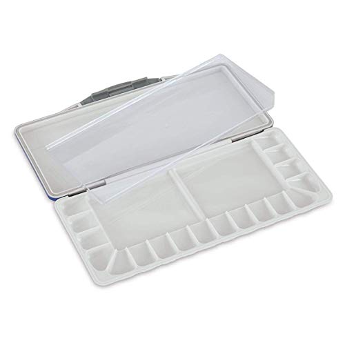 KINGART 18-Well Plastic Storage Palette, Vivid Colors