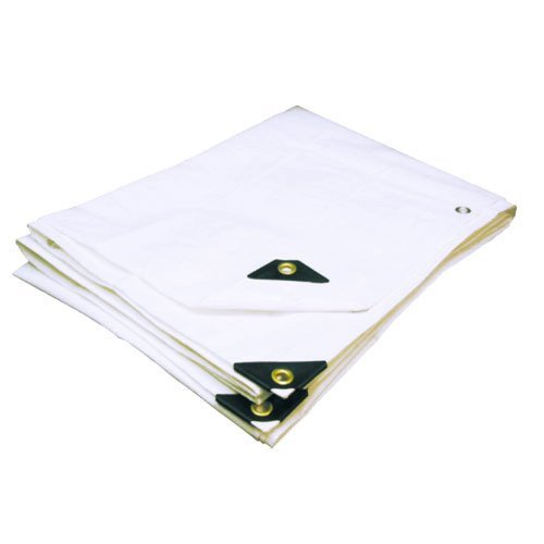 12'X40' Extra Heavy Duty White Tarp