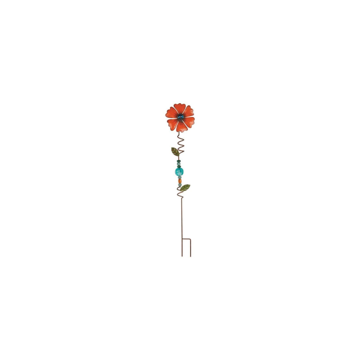 Sunset Vista Designs Anchor Stake, Orange Flower