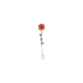 Sunset Vista Designs Anchor Stake, Orange Flower