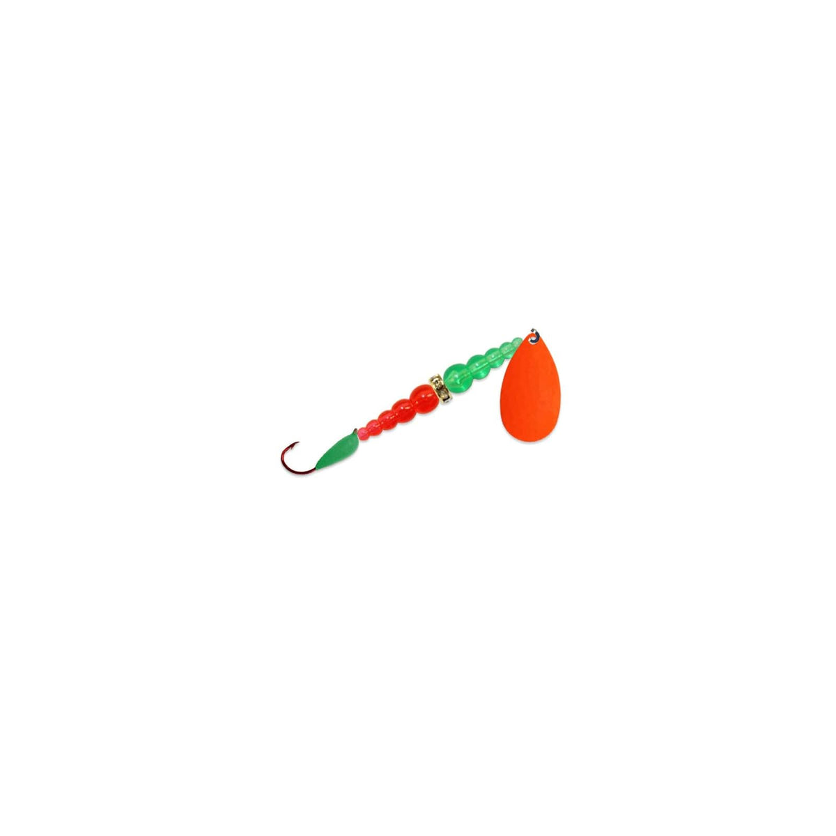 Mack's Lure Fishing Hook, #8, Orange Green Orange