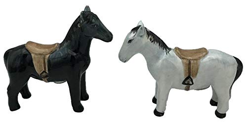Certified International 28160 Clover Farm Horse Salt & Pepper Set