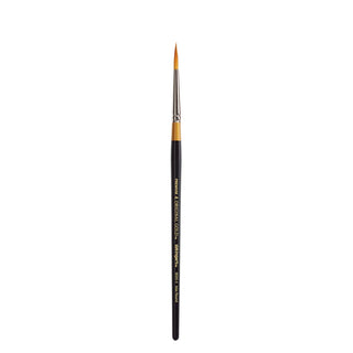 KingArt Original Gold 9020 Series , Premium Artist Brush, Golden TAKLON MAX Round-Size: 4, 4