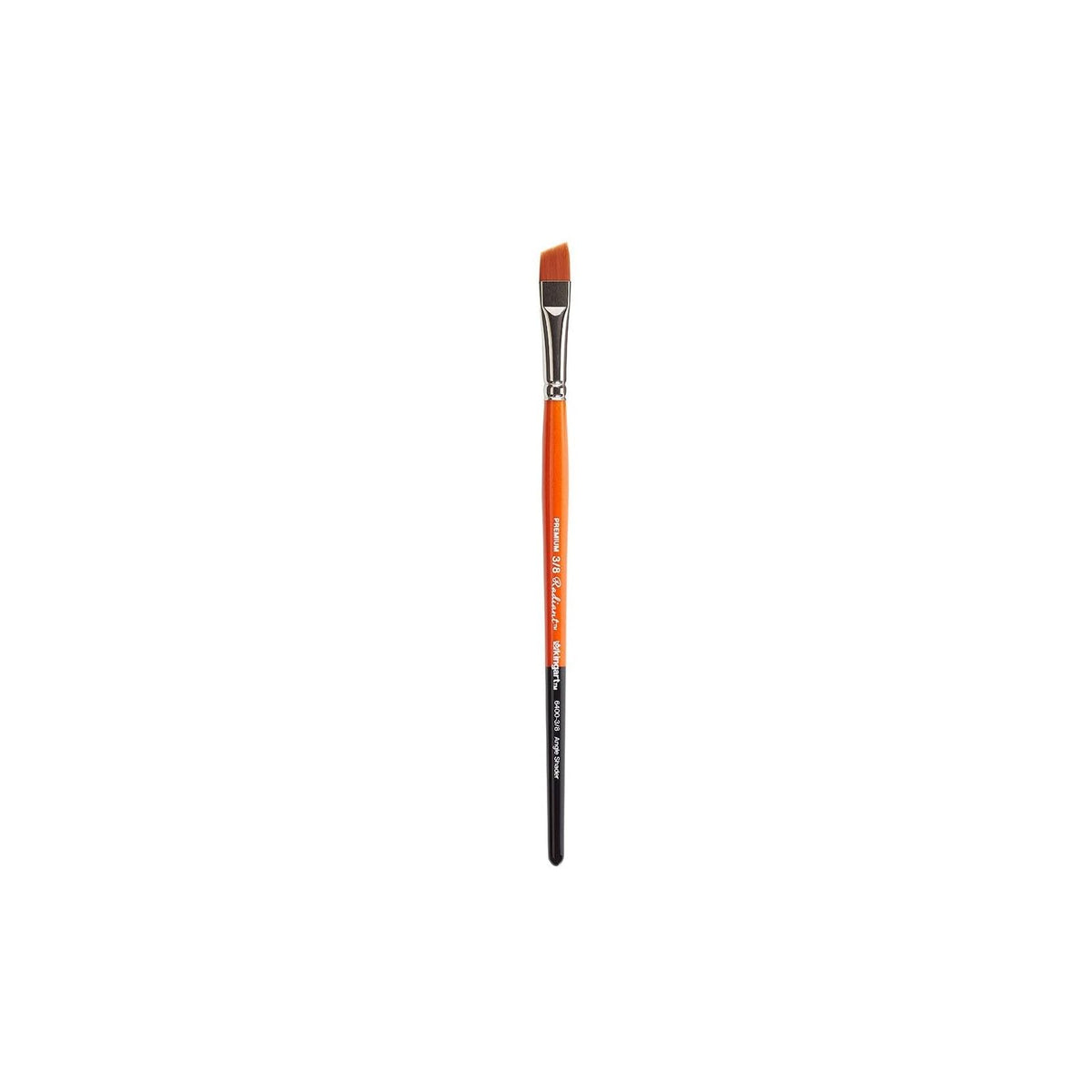 KINGART Paint Brush, 3/8, Orange & Black