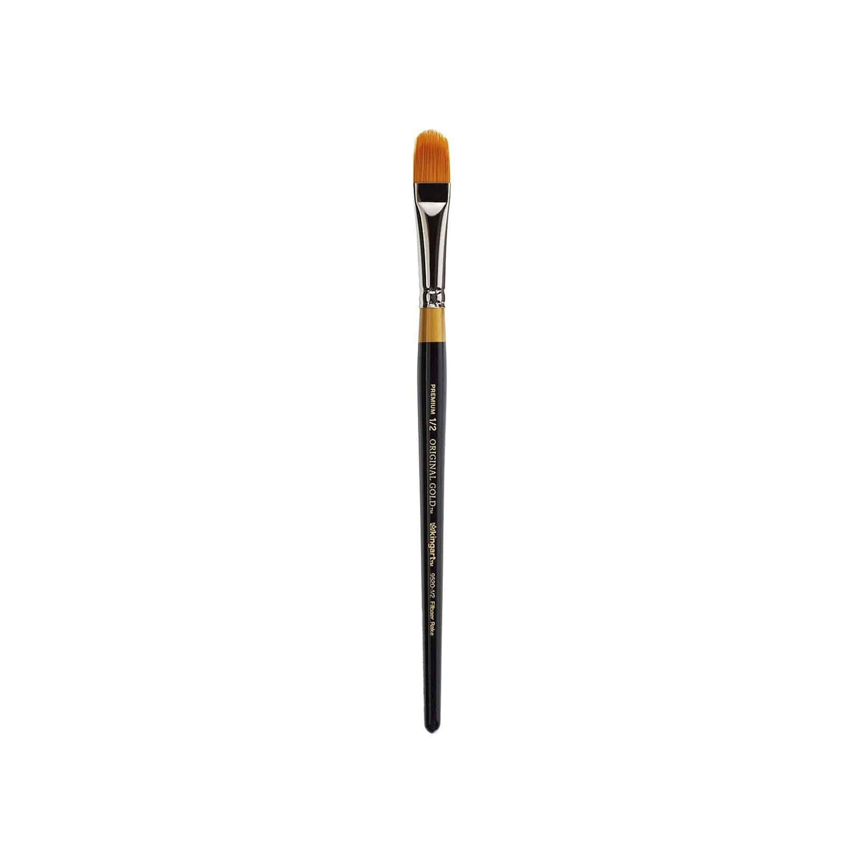 KINGART Paint Brush, 1/2, Black,gold,silver