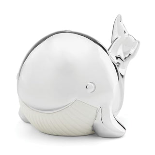 Reed & Barton Mystic Sea Whale Bank, 1.25 LB, Metallic