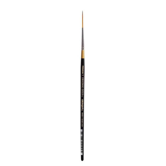 KingArt Original Gold 9050 Series , Premium Artist Brush, Golden TAKLON Script Liner-Size: 1, 1