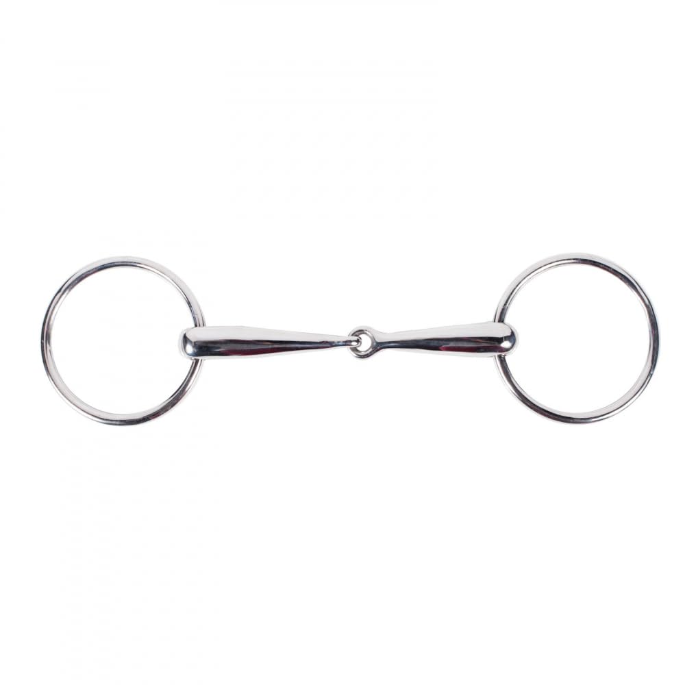 HORZE Loose Ring Snaffle Bit - 55mm Rings - 5.25