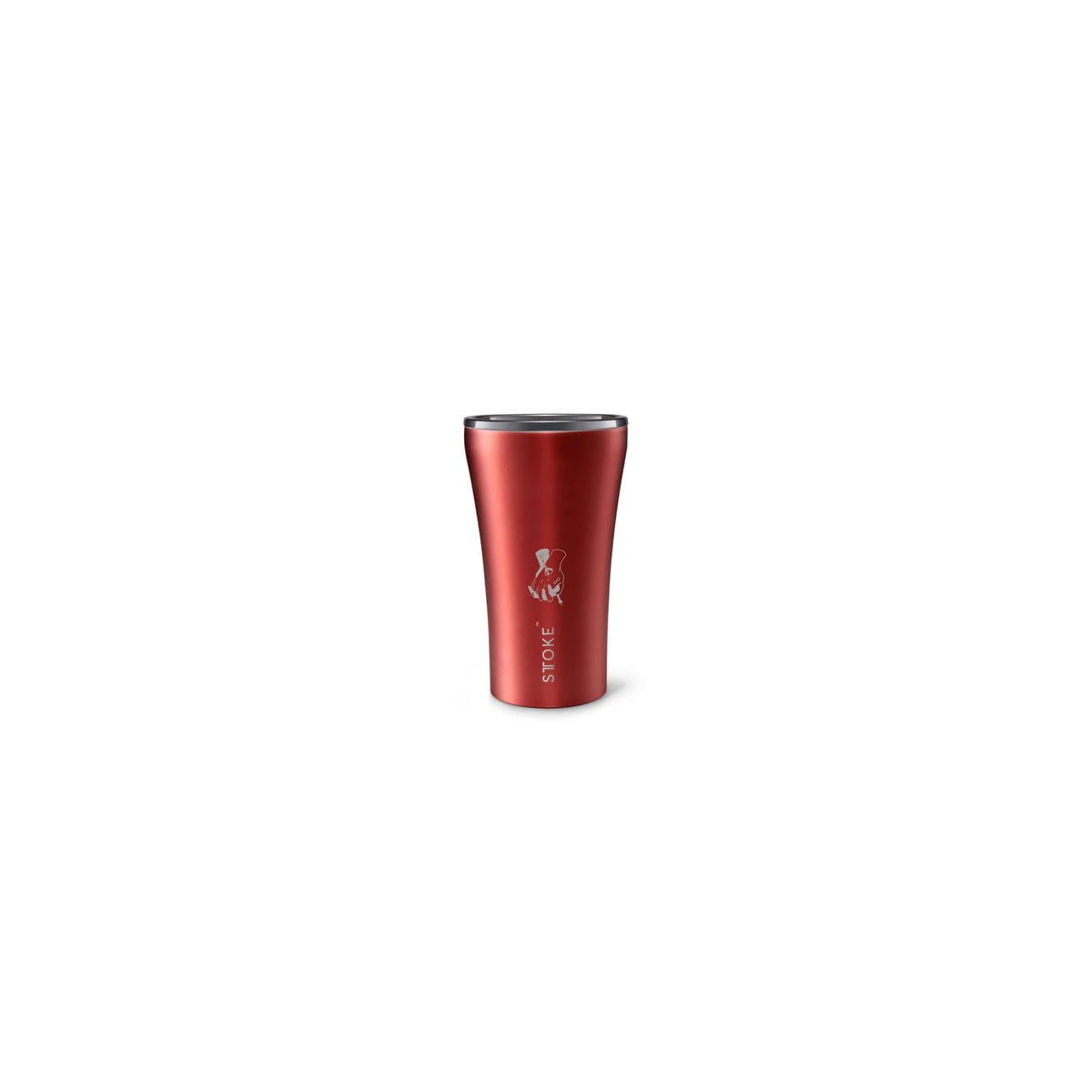 Sttoke Drinking Cup, 12 Ounces, Satin Red Val