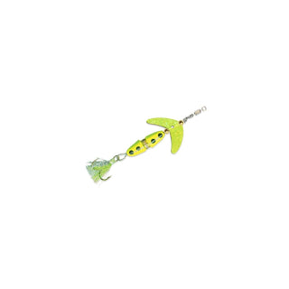 Mack's Lure Fishing Hook, Chartreuse/White, Spinner