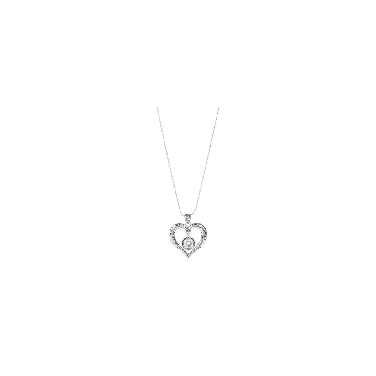 Ginger Snaps Necklace, 21 inches, Silver