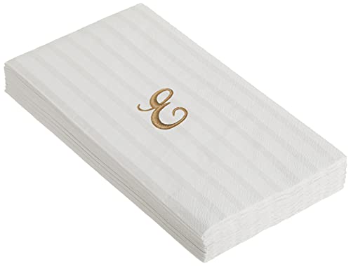 Ideal Home Range Monogram Guest Towel, Letter E