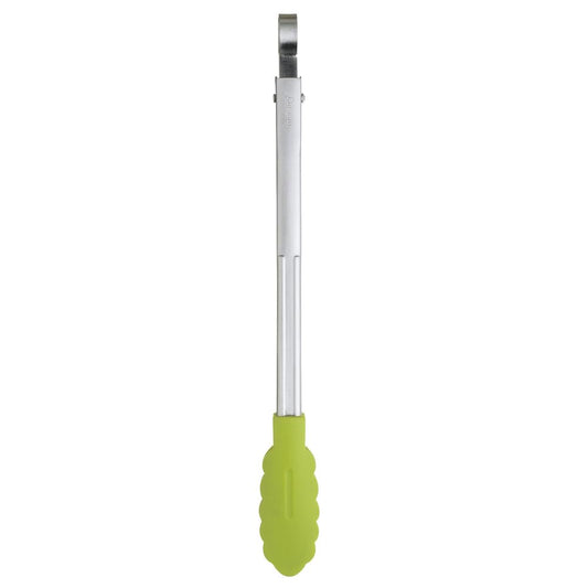 Browne & Co Cuisipro Silicone Locking Tongs, One size, Apple Green