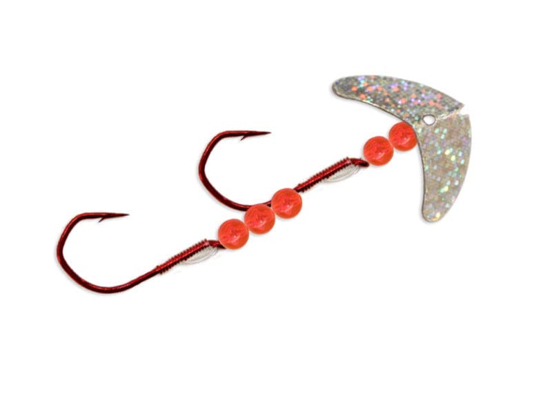 Mack's Lure Fishing Hook, #1/0, Silver Sparkle