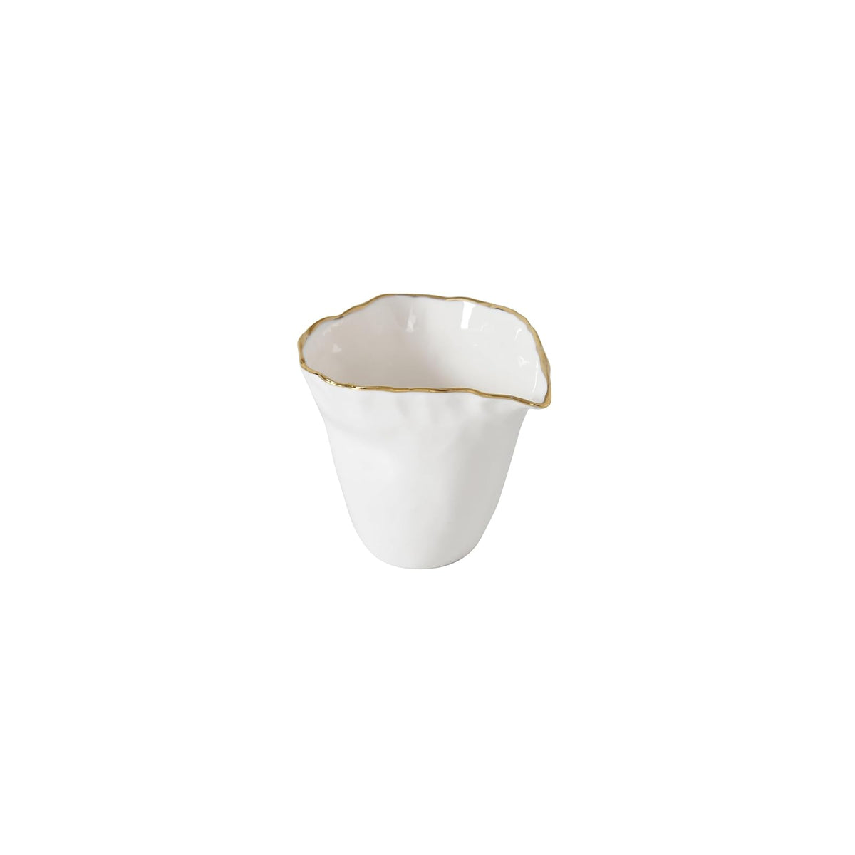 Pampa Bay Dishware Place Setting, 4 x 3 x 3 in, White and Gold