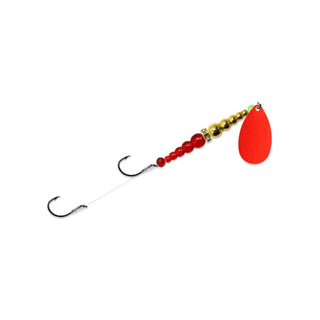 Mack's Lure Fishing Hook, #8, Red/Gold/Ruby
