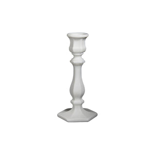 Mosser Glass Candle Holder, 7-1/2"H, Milk