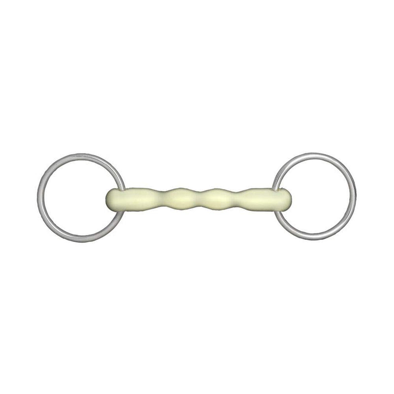 HORZE Apple Flavor Mullen Mouth Loose Ring Snaffle Bit - 4.5