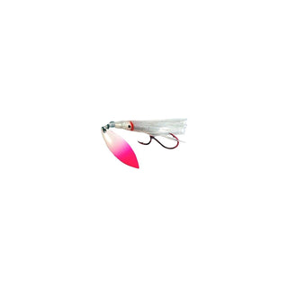 Mack's Lure Fishing Hook, One Size, White/Pink Splash Nuclear Glow
