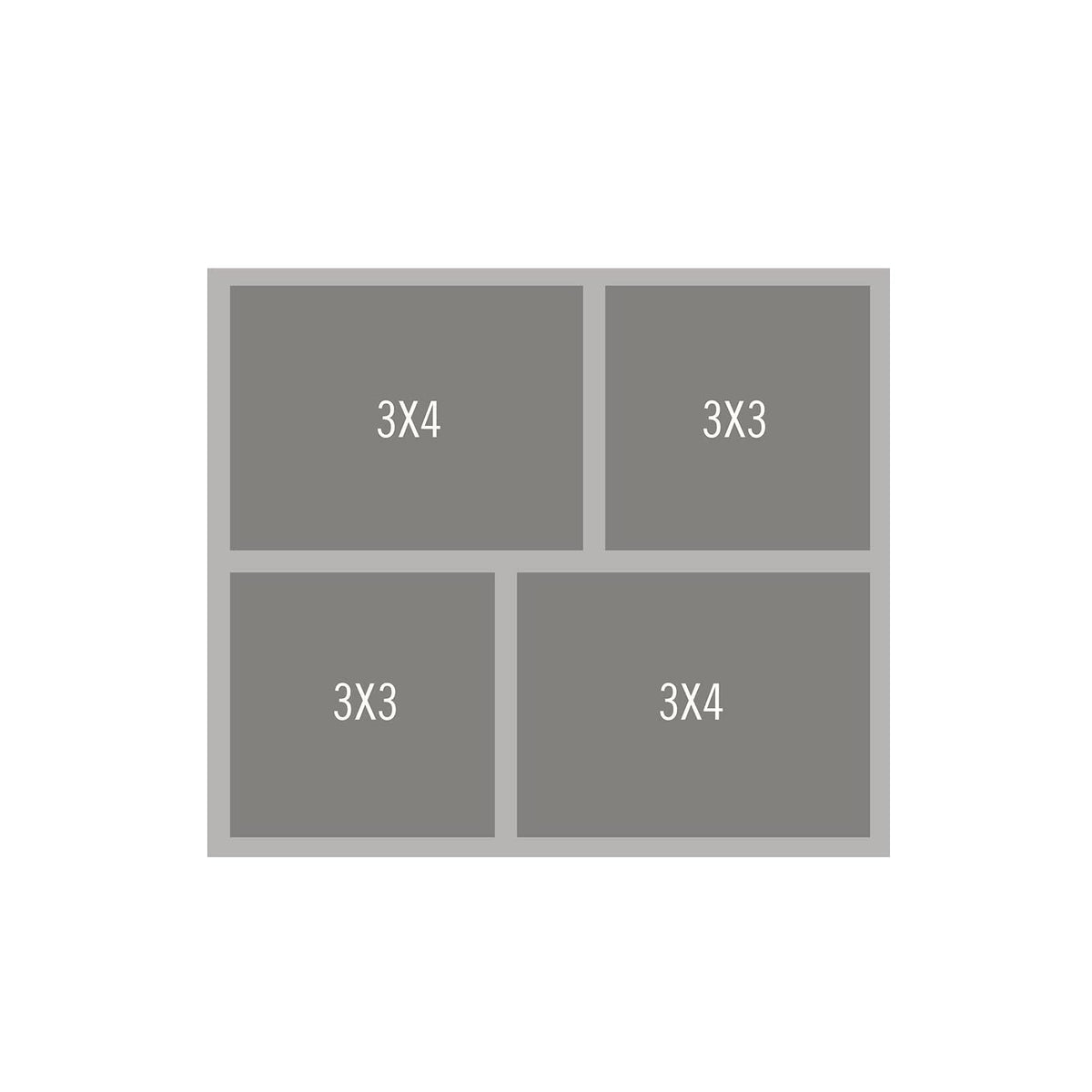 Simple Stories Template Stencil, 2-3"x4" & 2-3"x3", (1) 2-3"x4" & 2-3"x3"
