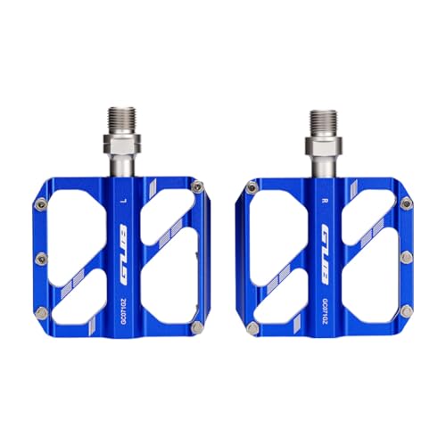 GUB GC-071 Colorful Aluminum Alloy 3 Sealed Bearings Bicycle Pedals Lightweigt MTB Road Folding Urban City Bike Pedal (Blue)