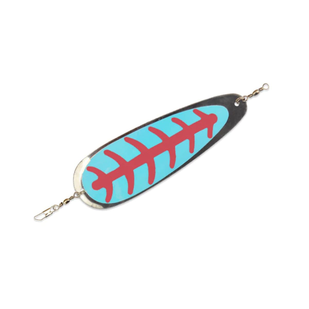 Shasta Tackle Fishing Equipment, 9 in., Nickel/Red UV