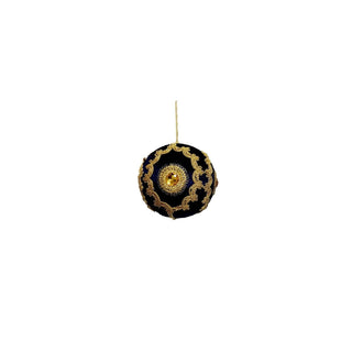 Regency International Hanging Ornament, 5-Inch, Blue Gold