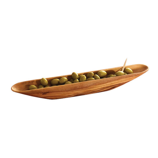 Browne & Co Berard Olive-Wood Handcrafted Olive Boat