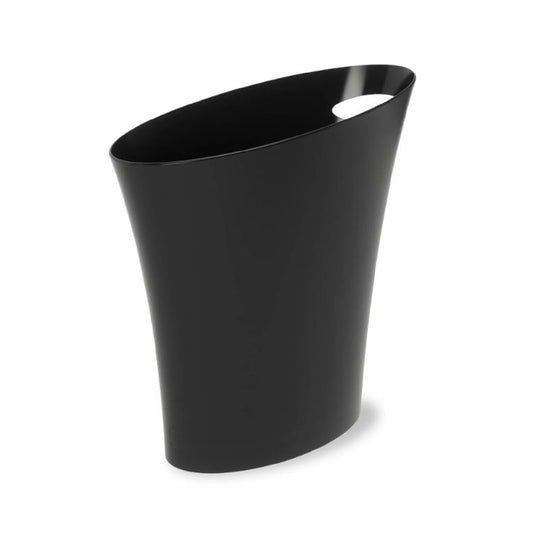 Umbra Skinny Trash Can ‚Äö√Ñ√¨ Sleek & Stylish Bathroom Trash Can, Small Garbage Can Wastebasket for Narrow Spaces at Home or Office, 2 Gallon Capacity, Black