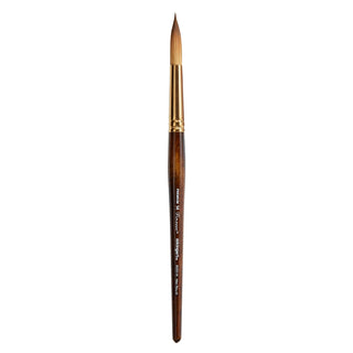 KINGART Finesse 8020 Ultra Round Series Kolinsky Sable Synthetic Blend Premium Watercolor Artist Brushes (14)