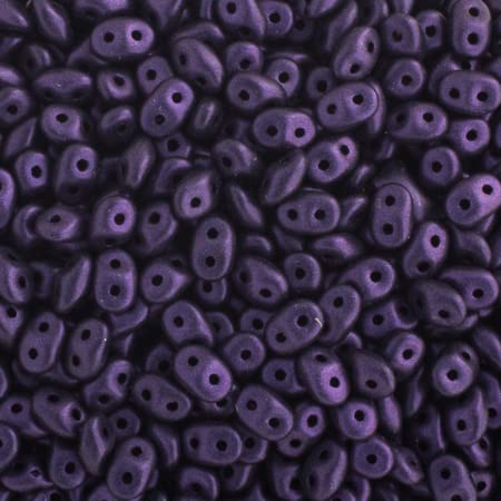 John Bead Craft Bead, Small, Metallic Suede Purple